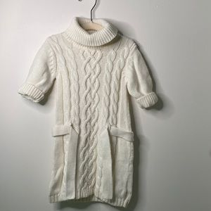 Cream Colored Turtle Neck Dress